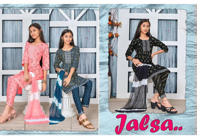 Trendy Jalsa Kids Readymade Girls Wear Catalog
